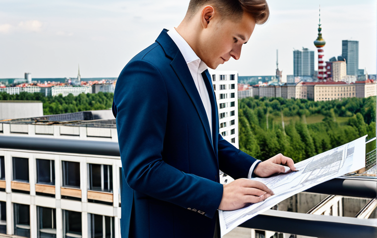증강 현실 플랫폼 비교 - **Subject:** A professional architect, fully clothed in a stylish yet modest business casual outfit ...