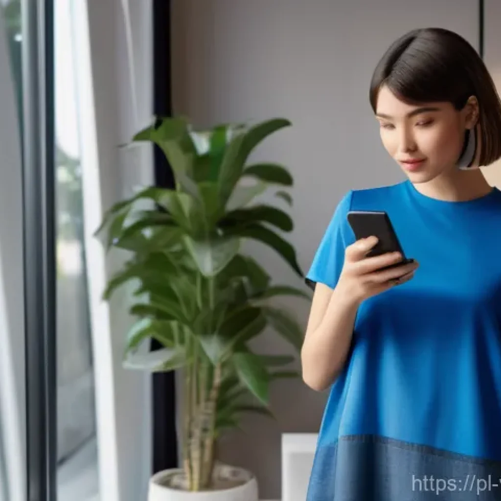 증강 현실의 향후 발전 방향 - **Prompt 1: AR Fashion Try-On Experience**
A young woman in her late 20s, with a stylish bob hai...