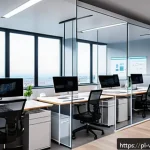 Home 19 증강 현실 관련 스타트업 투자 지침 - A modern Polish startup office interior focused on augmented reality technology development, featuri...